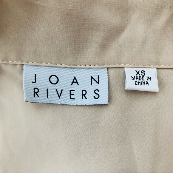 JOAN RIVERS Lightweight Cascade Blazer Layering Jacket Cream Light Beige XS - Picture 8 of 11